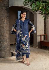 Printed - Lawn - 3pc - D142 - Blueberry - Pret